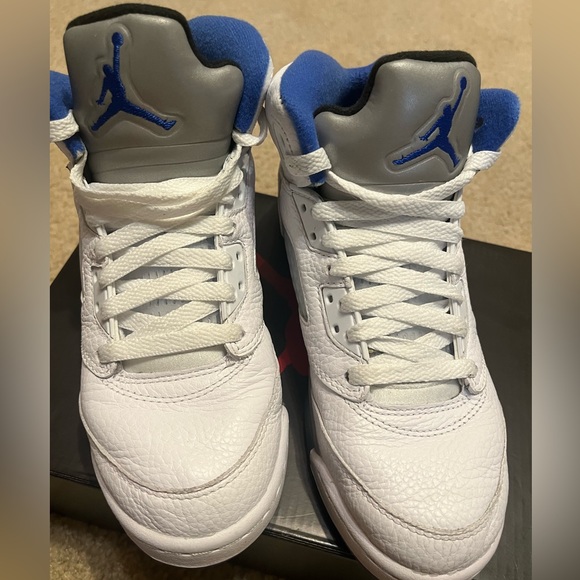 Air Jordan retro white gray and blue - Picture 1 of 8